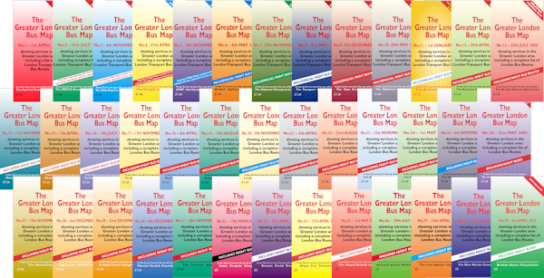 The Greater London Bus Maps Set