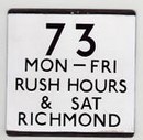 73 Rush Hours 'e' plate